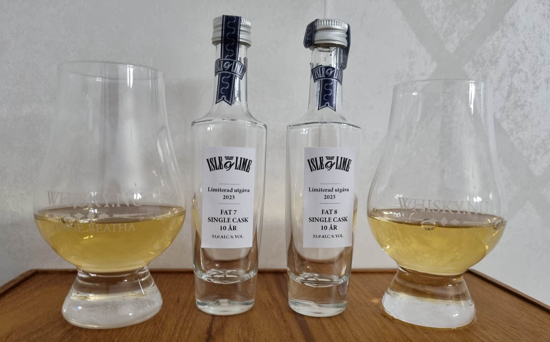 Fat 7 och Fat 8 från Gotland whisky